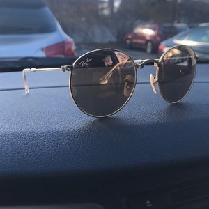 Rose Gold RayBan Circle Glasses